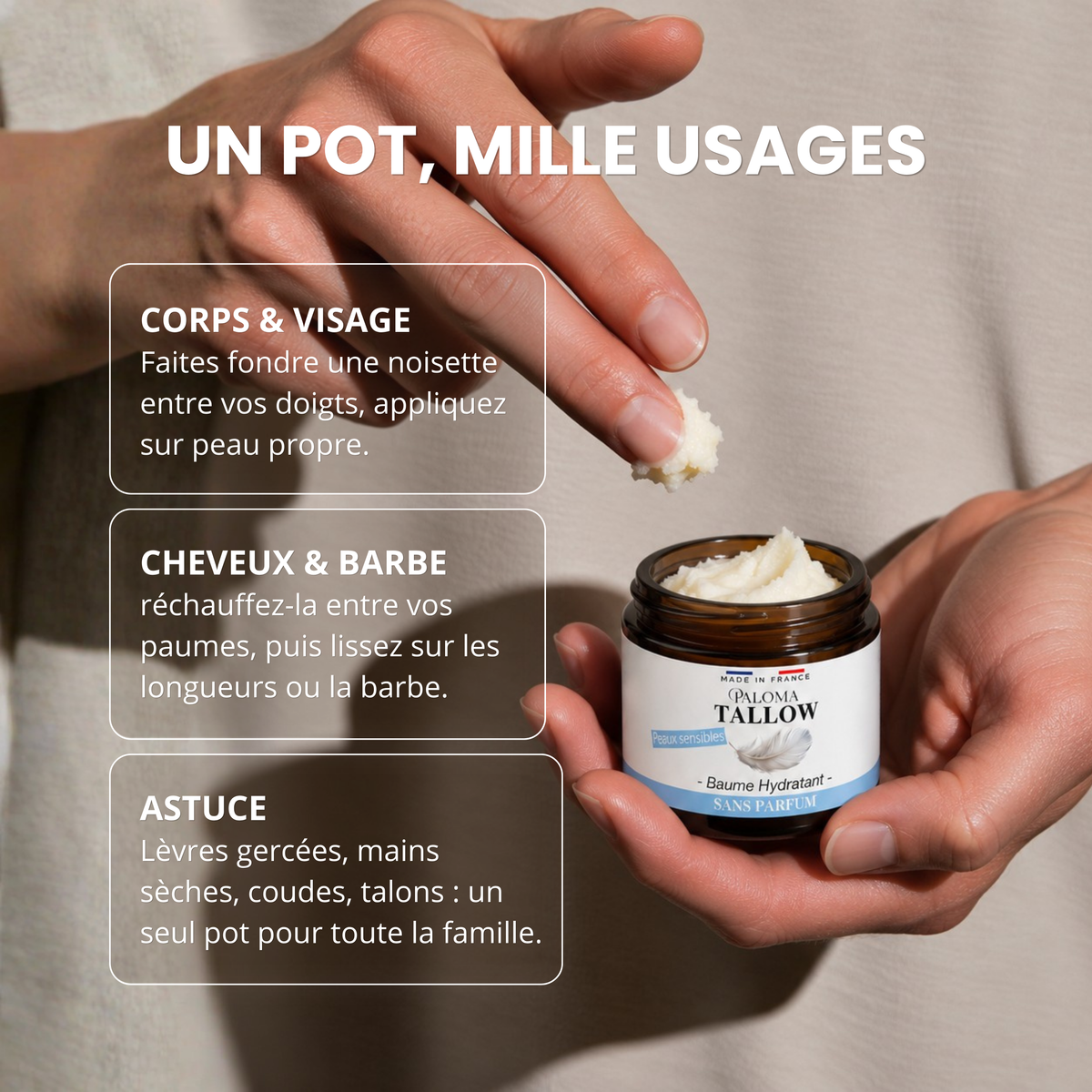 Baume Tallow Peaux Sensibles - 30 ml